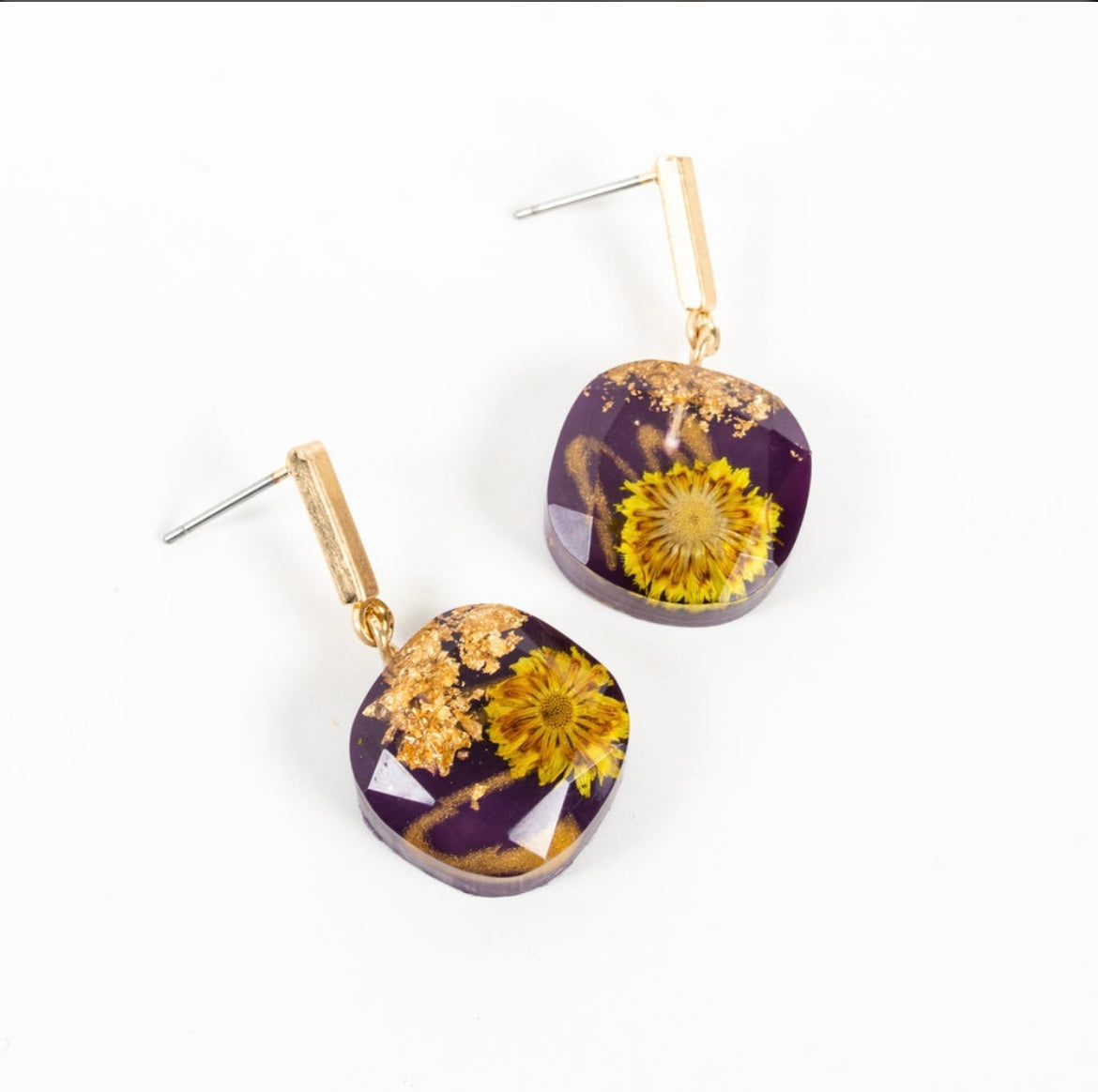 May Day Dry Flower Earring