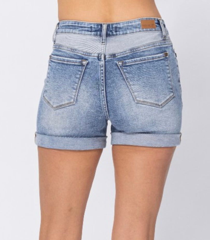 Judy Blue Two Tone Yoke Shorts