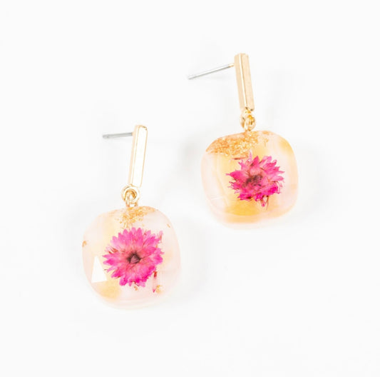 May Day Dry Flower Earring